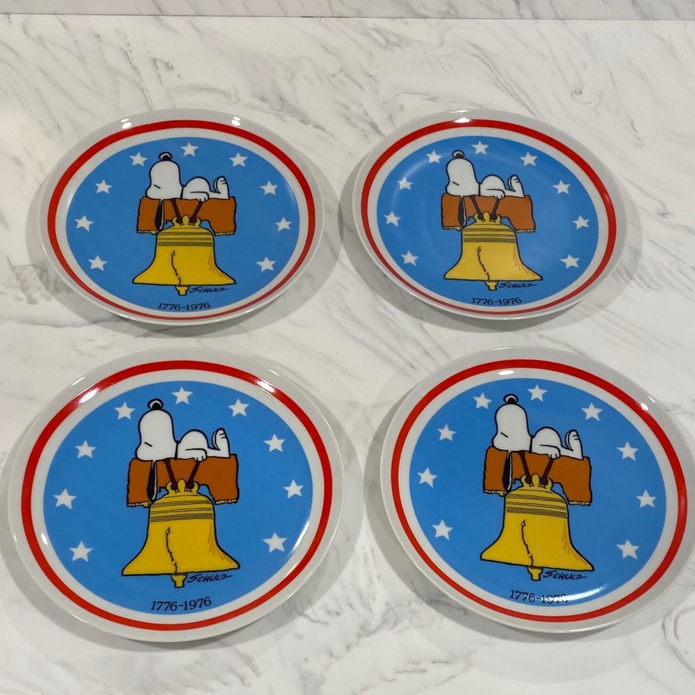 SALE!!!Peanuts 1976 Bicentennial Plate.  4 available. Price is for 1. - Picture 2 of 5